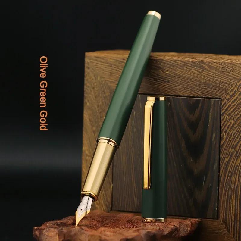 

Jinhao 95 Fountain Pen Luxury Retro Design Elegant Material Clip M/F/EF Fine Nib Writing Pens Stationery Office Supplies PK 9019 (as the picture,F)