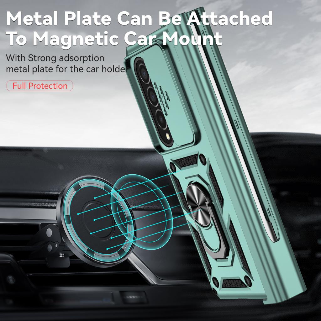 Non -Slip Camera Protective Phone Case For Samsung Galaxy Z Fold 4 5g Fold4 Zfold4 Anti -Drop Kickstand Coque Cases