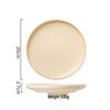 ZISIZ Nordic Cream Yellow Ceramic Plates (3-Pack)