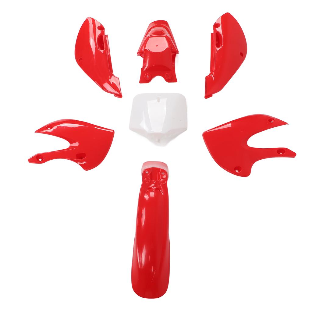 7-teiliges Dirtbike Kunststoff-Verkleidungsset Karosserieteile Verkleidungssatz Motorradzubehör Ersatz für KLX110 KX65