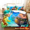 3D Gaul Hero Asterix Bedding Set Printed Bed Set With Pillowcase Duvet Cover Soft Single Double Queen Super King Size boys Adult