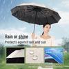 32-Rib Automatic Folding Umbrella with UV Protection & Logo Printing