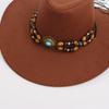 Western Style Sun Hat with Wide Brim for Men Women Outdoor UV Protection Breathable Cowboy Hat for Summer Riding Camping