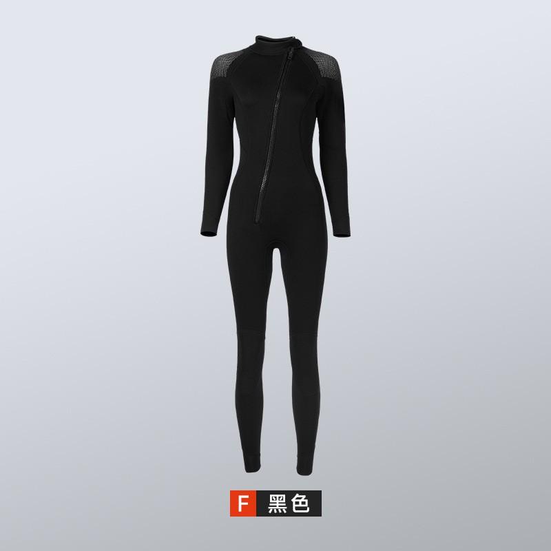 Womens 3mm Neoprene Full Wetsuit With Front Zip Freediving Surfing Warm Water Sports