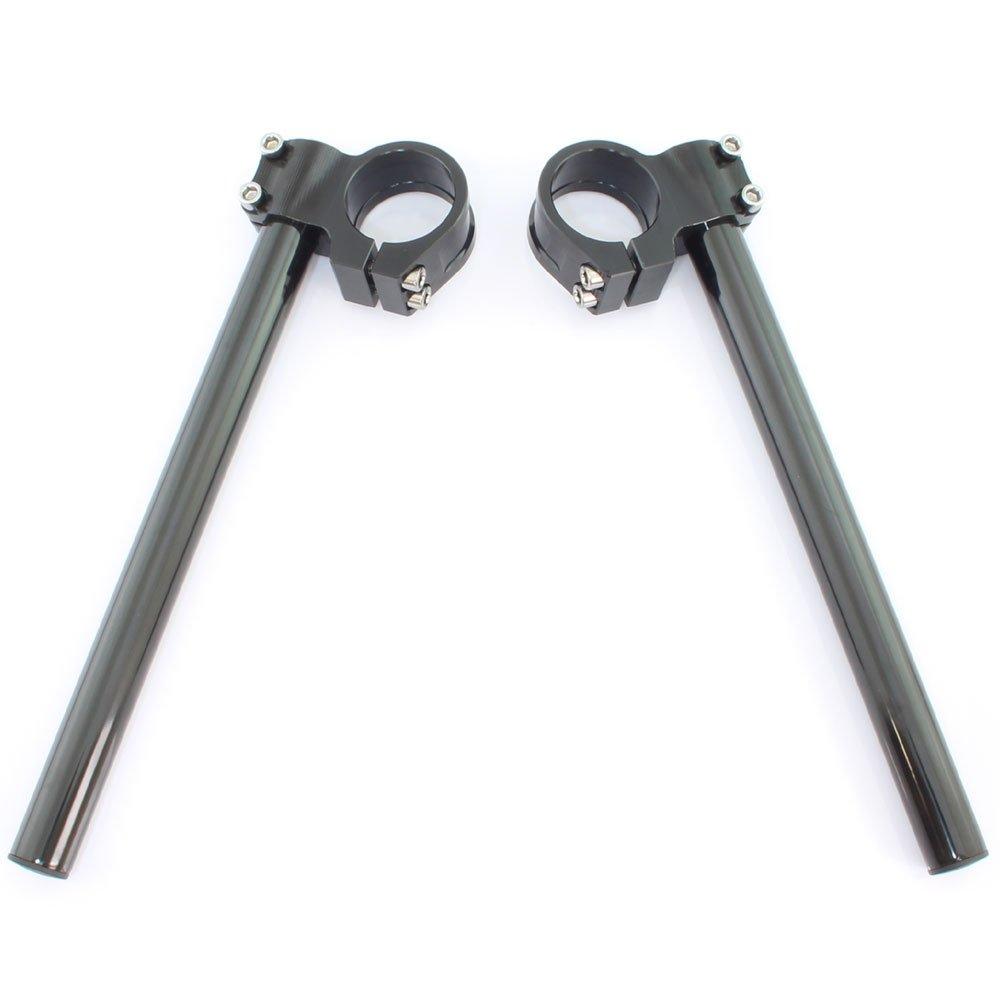 Universal 37mm diameter aluminum machined separate handlebar black handlebars/separate kit,