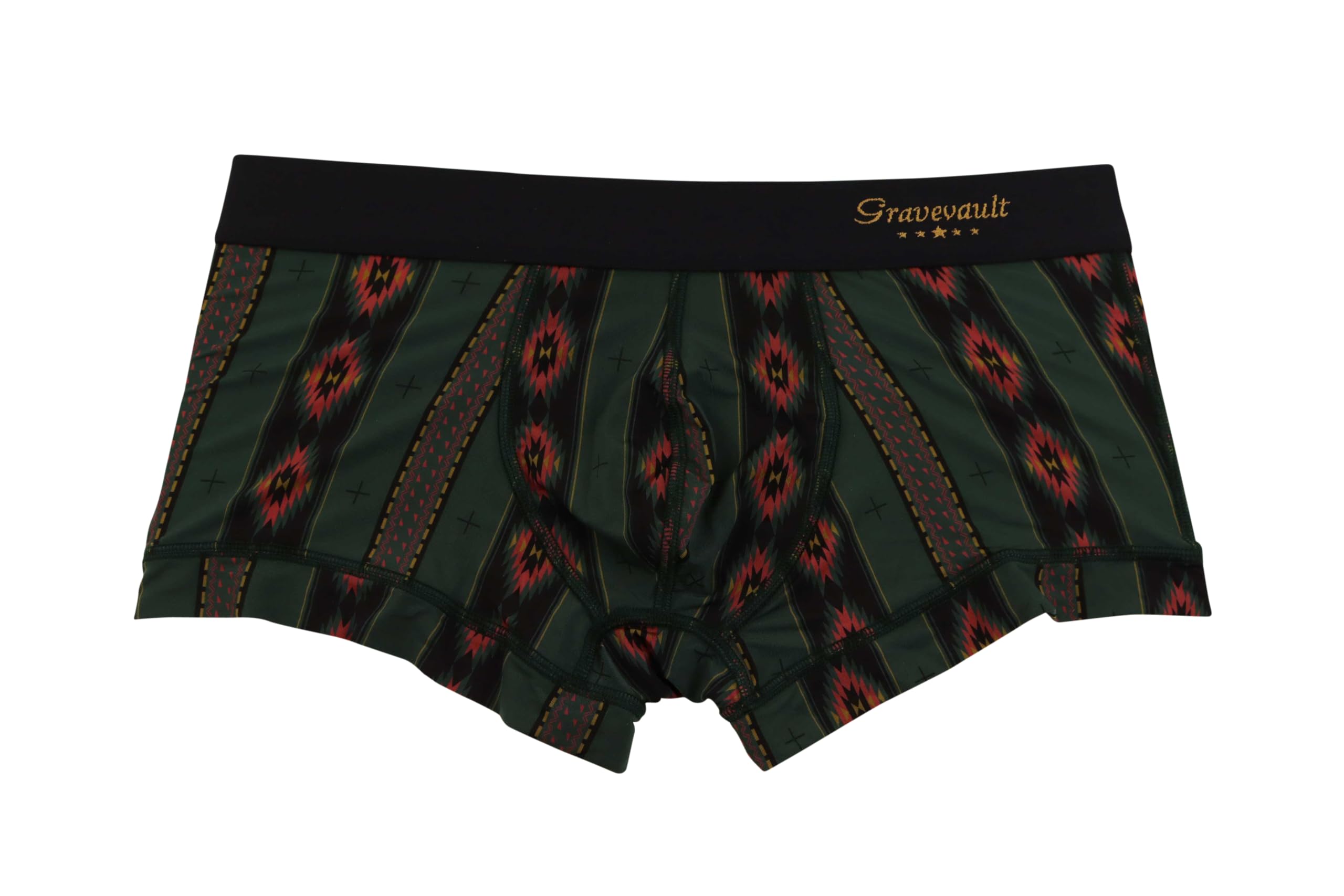 

Grave Vault native Boxer Green Low-Rise Briefs, Men s,