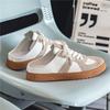 Halbschuhe für Herren Schnür-Mules Männliche Flats Sommer Offene Slipper Herren Pantoletten Herren Casual Board Schuhe 2025
