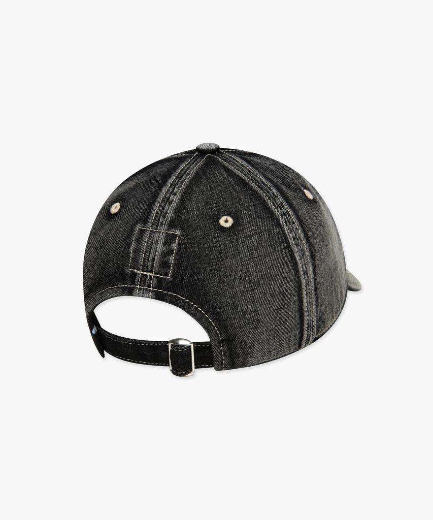 LMC Washed Denim Gothic Oval 6Panel Cap Black