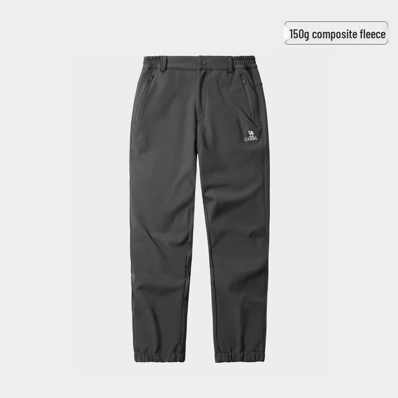 Camel Outdoor Water-Repellent Tapered Softshell Pants for Men L