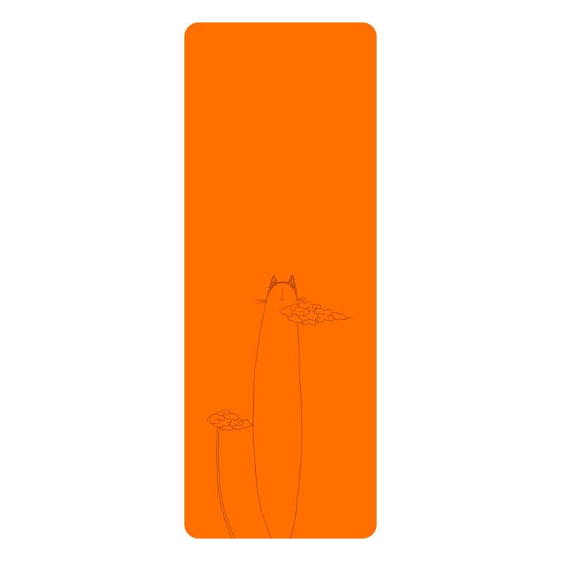 Non-slip, Sweat-absorbing, Personality Cartoon Yoga Mat - Natural Rubber, Widened & Long for Fitness and Plank Support
