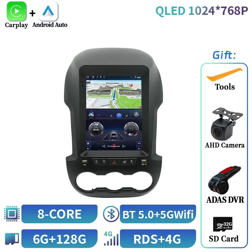 9.7inch Android 14 For Ford Ranger 2012-2015 Car Radio Wireless Bluetooth Carplay Player Navigation 4G GPS Touch Screen Stereo