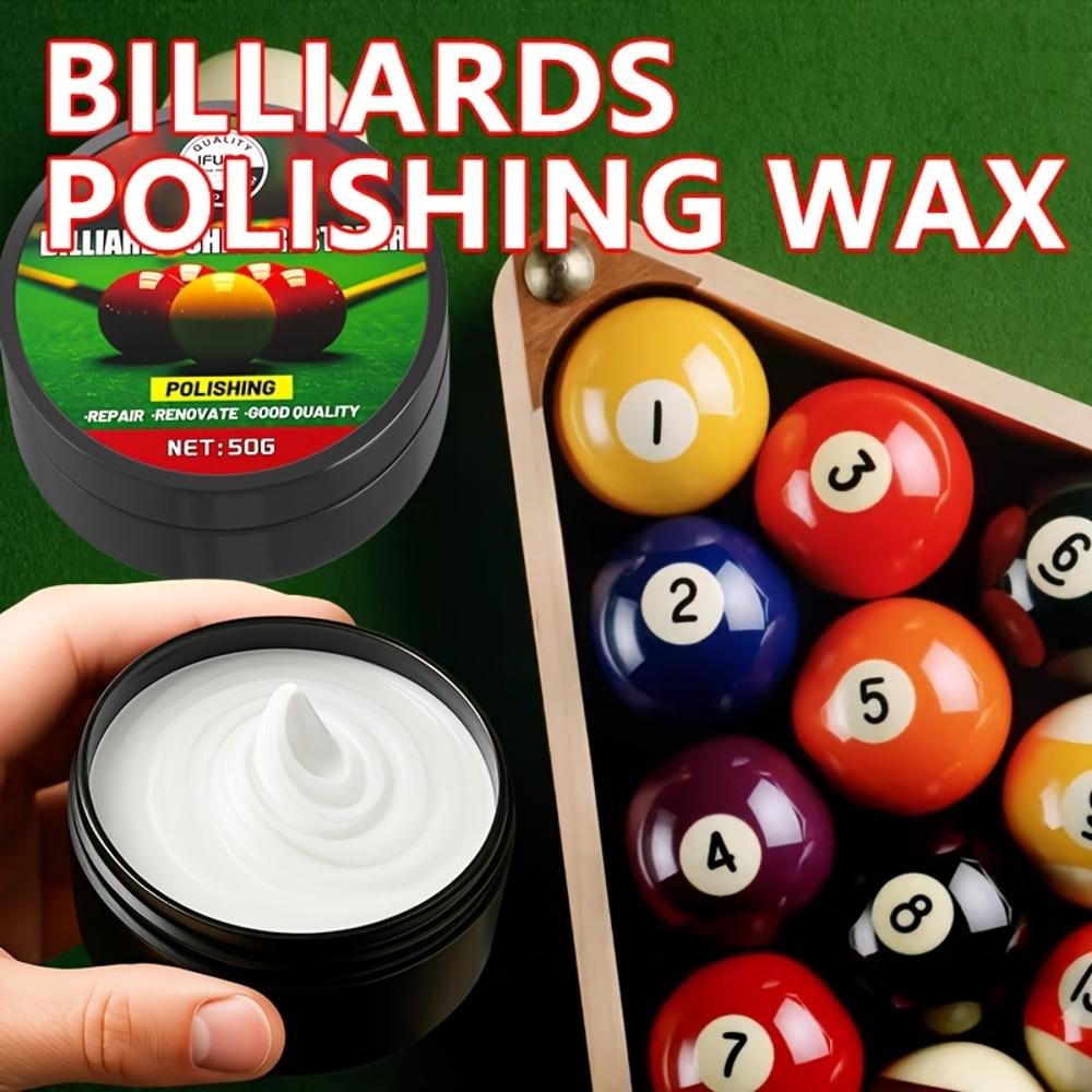 Snooker Ball Maintenance Oil - Pool Table Care Polish Wax, Glossy Glaze for Billiards, Suitable for Snooker and Nine-Ball Cues,