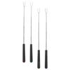 4pcs Stainless Steel Barbecue Fork Telescopic Meat Fork Skewers Portable Bbq Kabob Camping Tool Grilling Utensil
