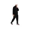 Under Armour Logo Solid Color Knitted Jacket And Cuffed Pants Casual Sports Set Men sets Black 23600304-001+23600703-001