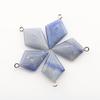 Natural Stone Rhombus Crystal Pendant for DIY Jewelry