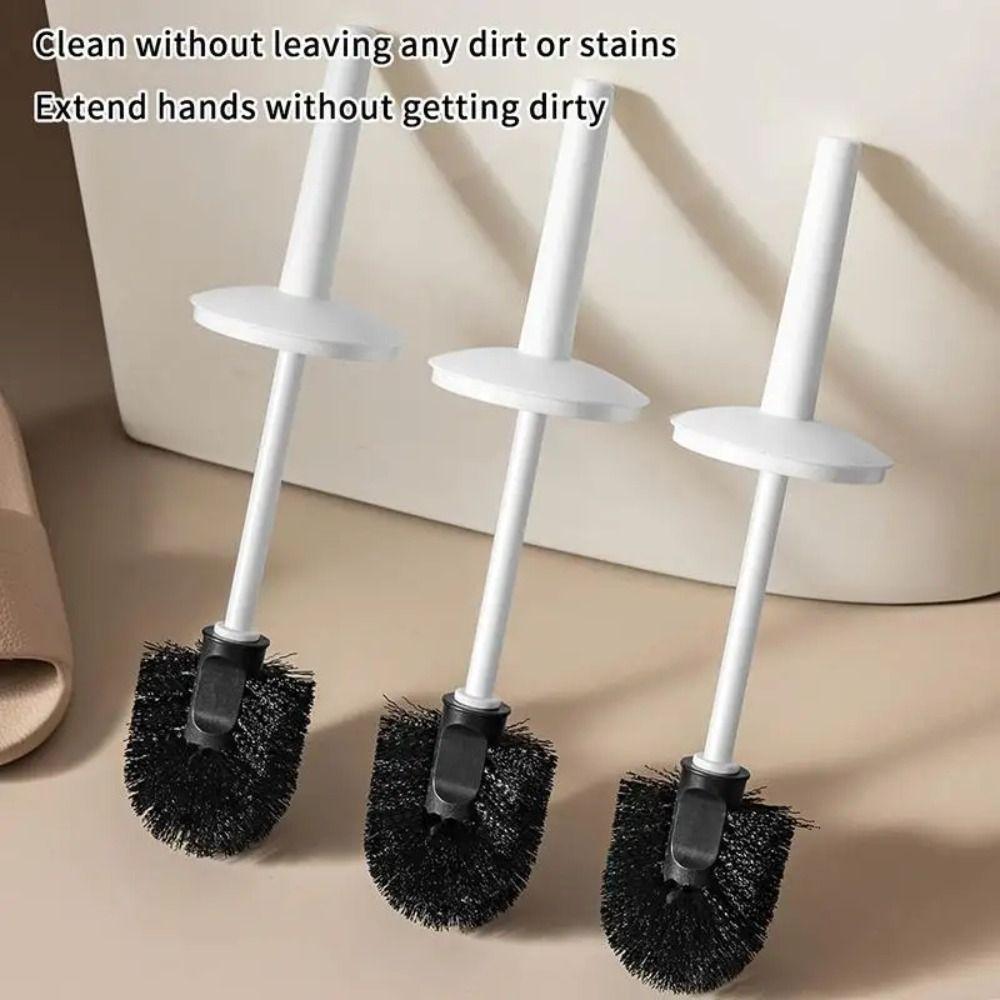 Standing Base Toilet Brush With Base Long Handle Bathroom Cleaning Tool Toilet Cleaning Brush Home