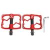 Vägcykel Mountainbike Pedaler 3 Lager Cykelpedaler Lättviktiga Cykel Plattforms Pedaler med Anti-halkpinnar Aluminium
