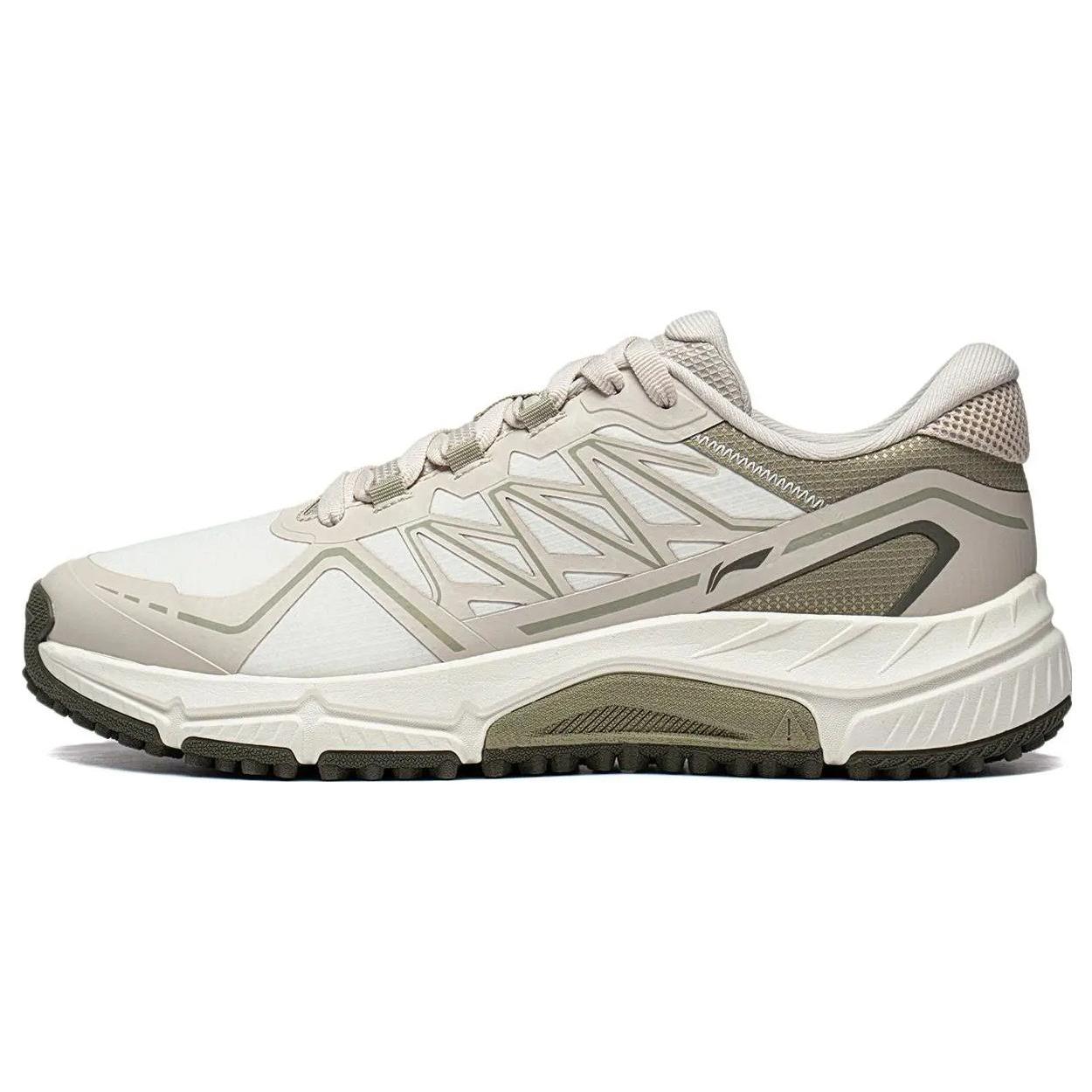 

Li Ning Cushioning Slip Resistant Abrasion Resistant Low top Trail Running Shoes Men s Gray Green ARDT005-5 39