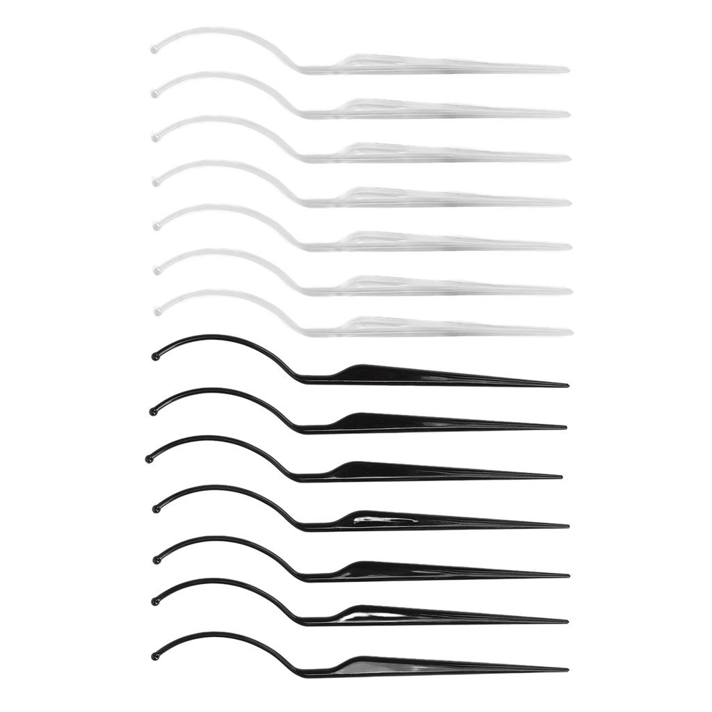 14PCS False Eyelashes Display Stick Washable False Eyelash Extension Holder Supplies White Black