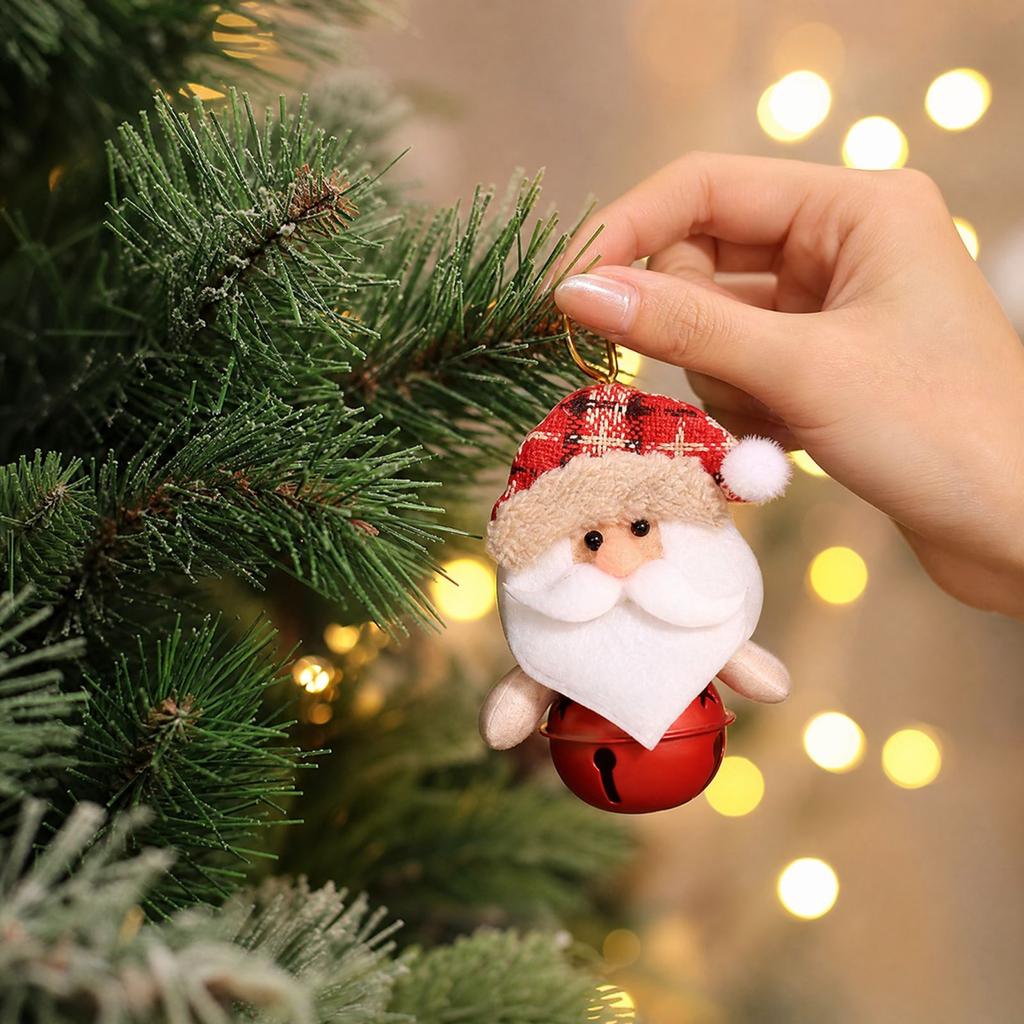 Christmas Figurine Pendant Set with Hanging Ornaments, W for Holiday Decor