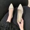 Fashion Elegant Party Anti-slip Woman Flats Moccasins Pointed Toe Shallow With Heel On Cheap Clearance Vacation 39 Dress Shoes for Women