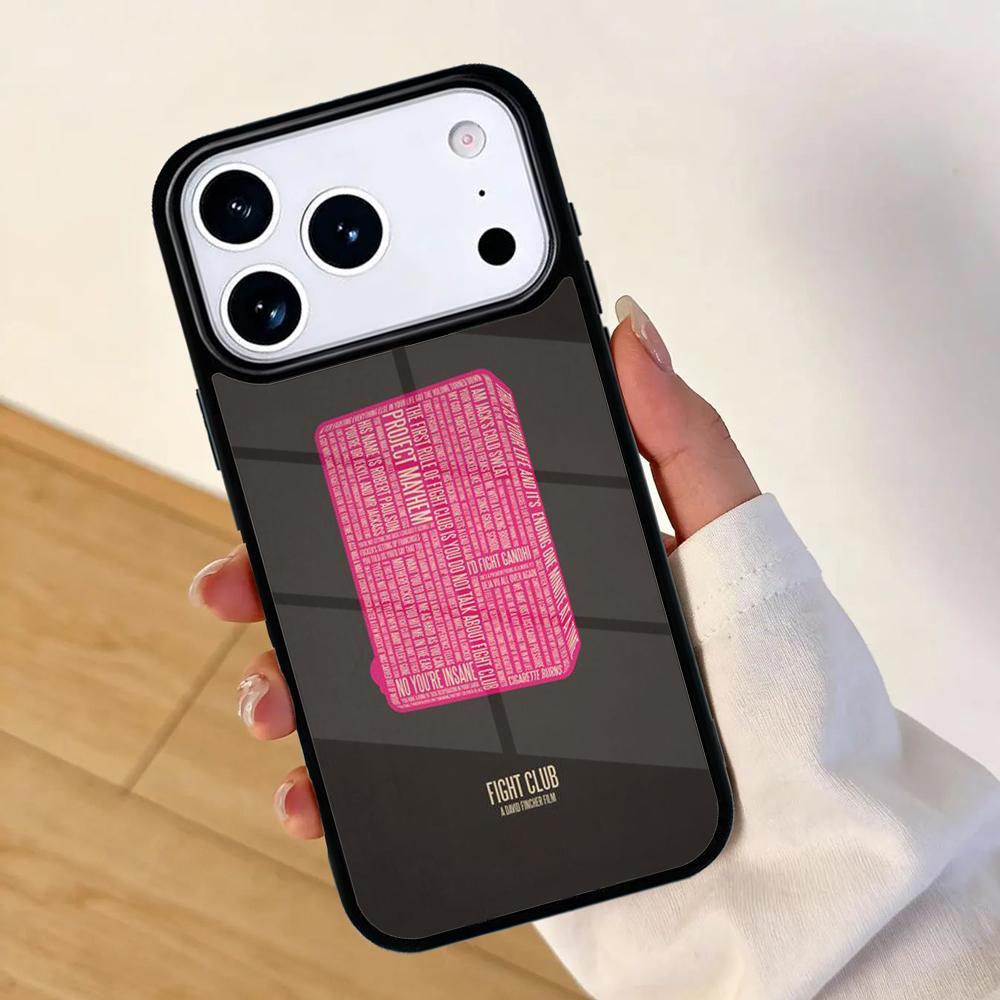 Fight Club SOFT Mobile Phone Case for IPhone 17 AIR 16pro Max 15 14 13 12 11 Bumper Cover