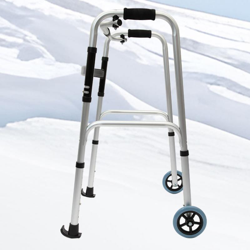 1Pc Walker Glide Skis Walking Feet Glides Folding Walking Replacement Part Antiskid Walking Stick Crutch Cane Bottom Pads Cover