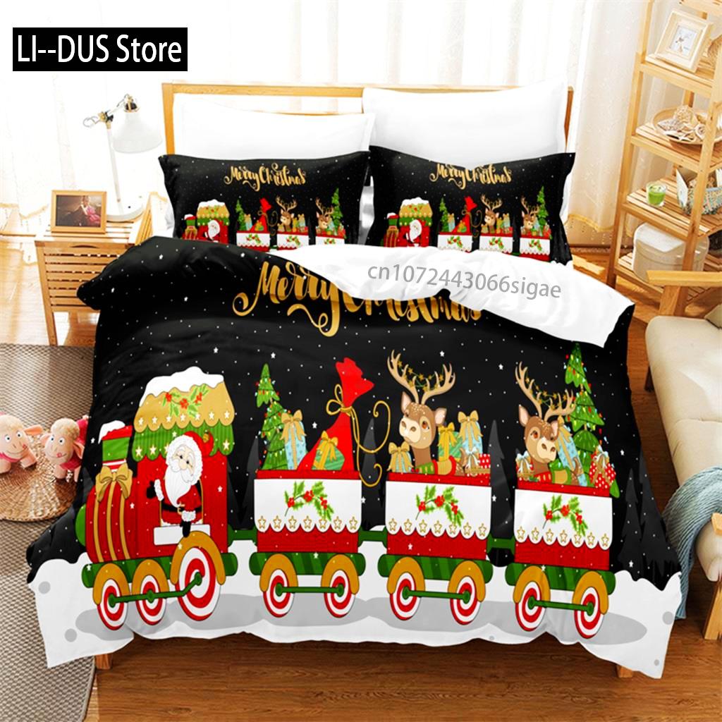 Christmas  Bedding Set Duvet Cover Set 3d Bedding Digital Printing Queen Size Bedding Sets Fashion Design