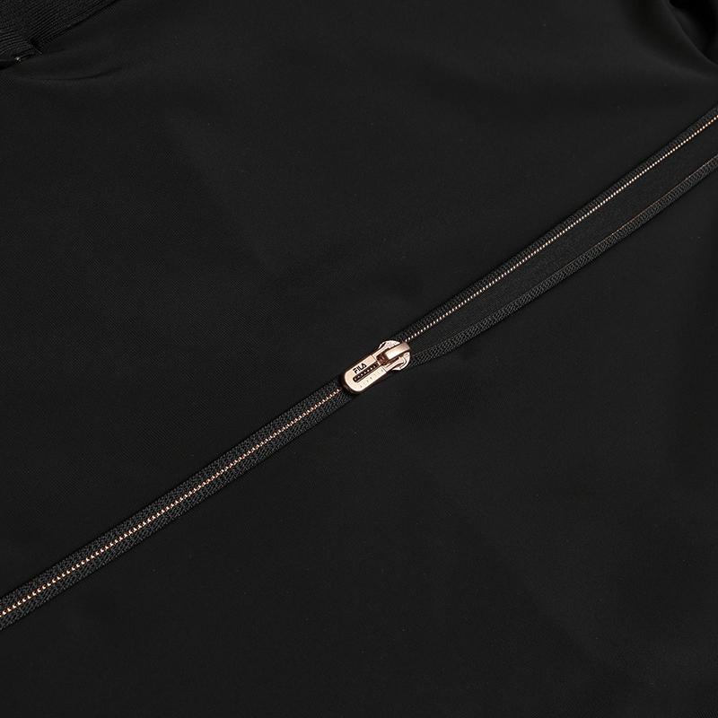 FILA Fitness Casual Soft Skin-Friendly Slim Fit Hooded Knit Top Women tops Deep-Black A61W541501FBK