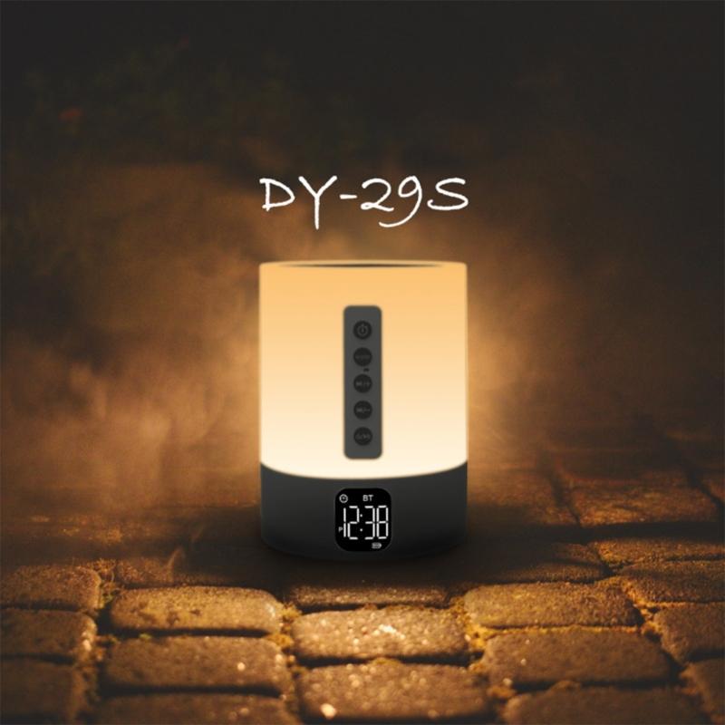 Multifunctional Bluetooth-compatible Speaker Color Changing Night Light And Digital Alarm Clock Providing Calming Sounds