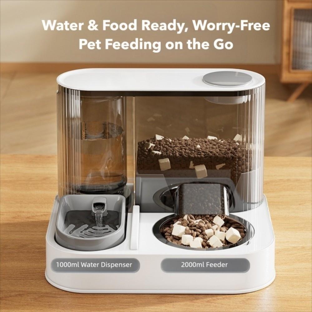 Auto Power Off Automatic Pet Feeding Dish Gravity Design Water Dispenser for Dogs and Cats