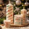 1PC Christmas Sticker for Candle Window Holiday Party Home Decoration