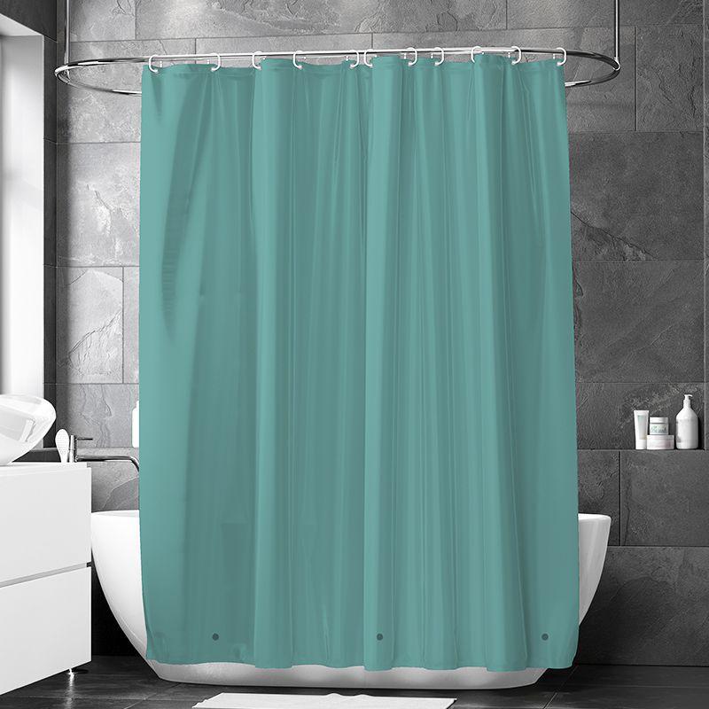 Blue Water Cube 3D PEVA Waterproof Shower Curtain