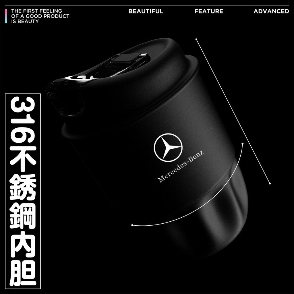 GLC GLB Taza de Hielo Portátil para Exteriores Taza de Café para Viajes Taza Termo para Coche Antiderrames Para Mercedes Benz AMG W203 W206 W220 W205 W211 W