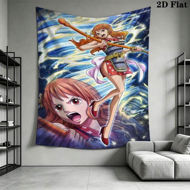 Nami Wall Tapestry Aesthetic Wall Hanging Printed Fabric Blanket Decorative Tapestries For Bedroom Living Room Home Decor