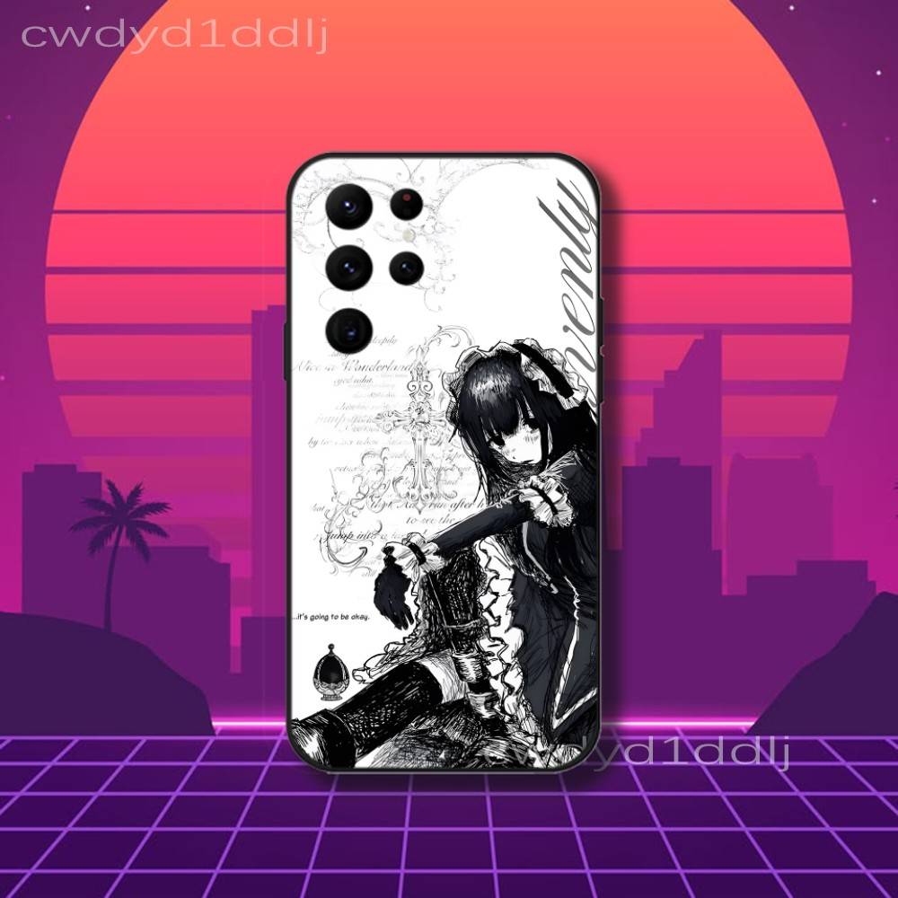 G-Gothic Cyber Sigil Cybersigilism Phone Case For Samsung S10,S21,FE,S21 ,S26,S25,S24,S23,Ultra,S9,S22,Plus Black Shockproof