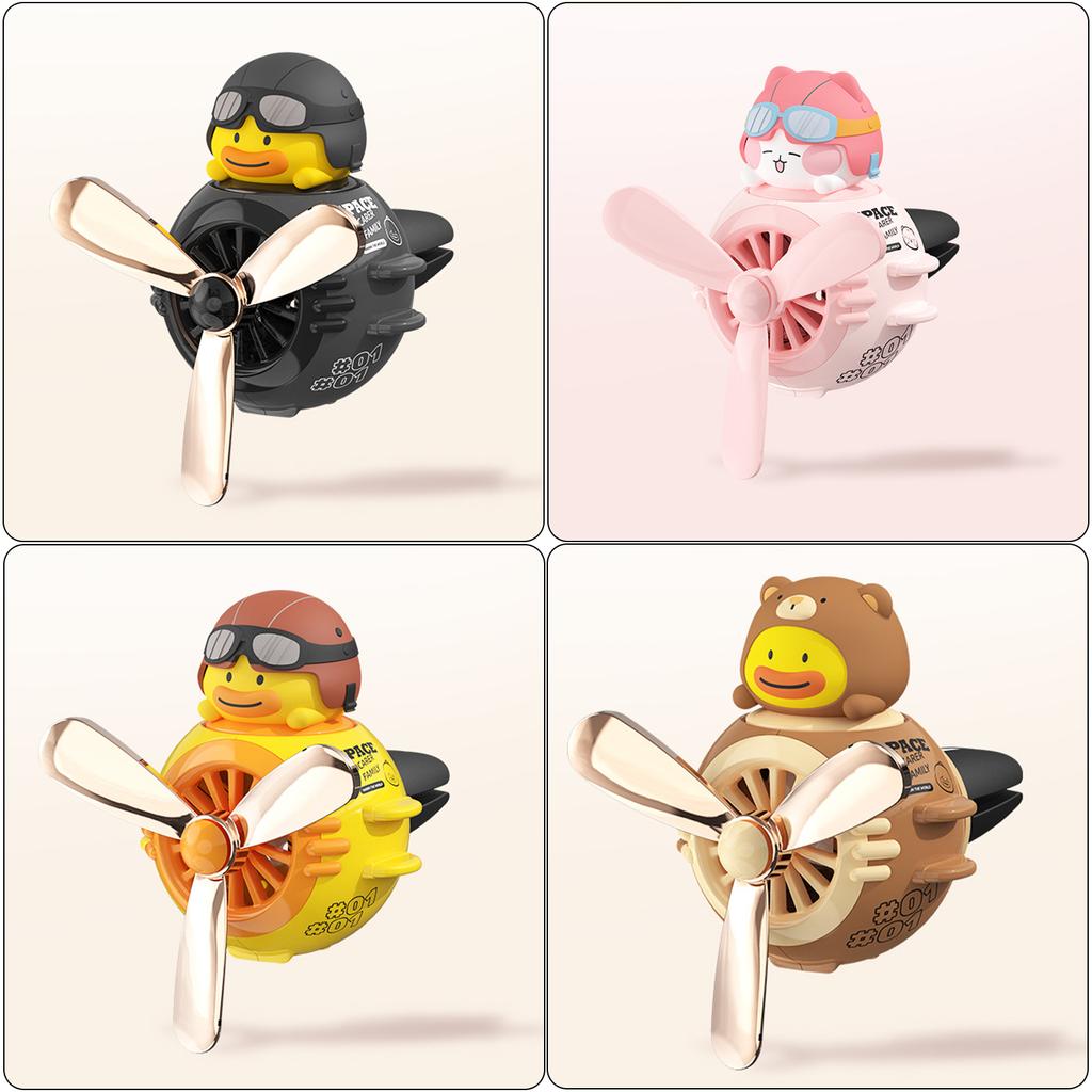 Cartoon Propeller Car Air Vent Clip Auto Air freshener Outlet Clip Car Outlet Perfumes Clip Auto AirConditioner Clip