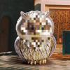 Nordic Retro Owl Figurine: Luxury European-Style Home Decor for Living Room and Entrance Hall.