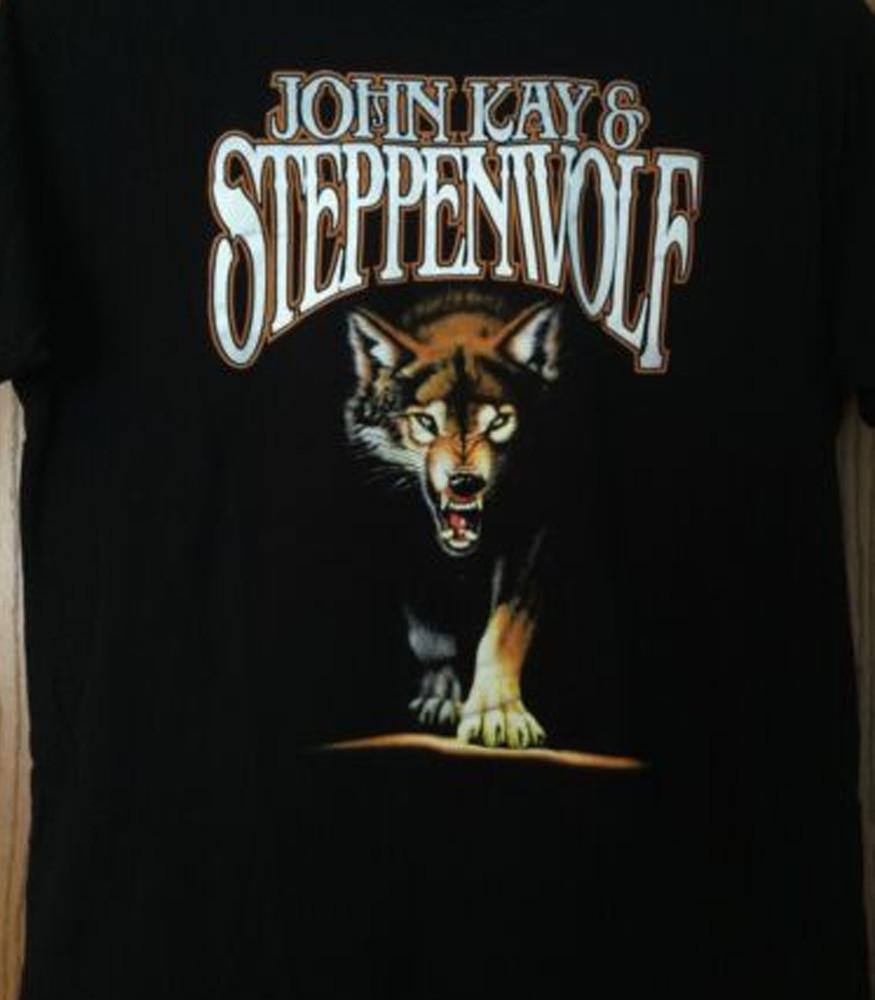 Steppenwolf band John Kay black T-shirt Unisex All sizes XA606 Unisex T-Shirt XXXXL