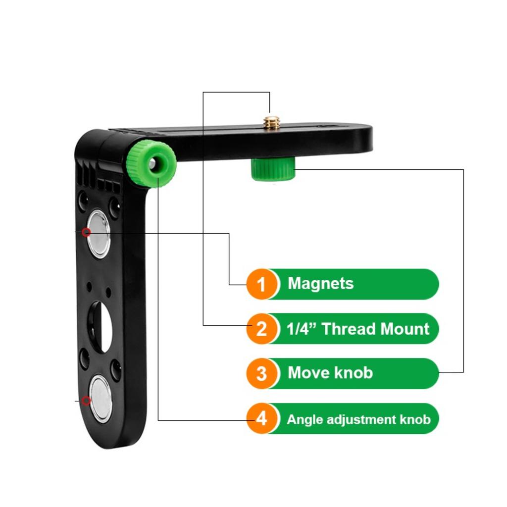 MUFASHA Magnetic Foldable Level Holder Strong Magnetism For Convenient Storage