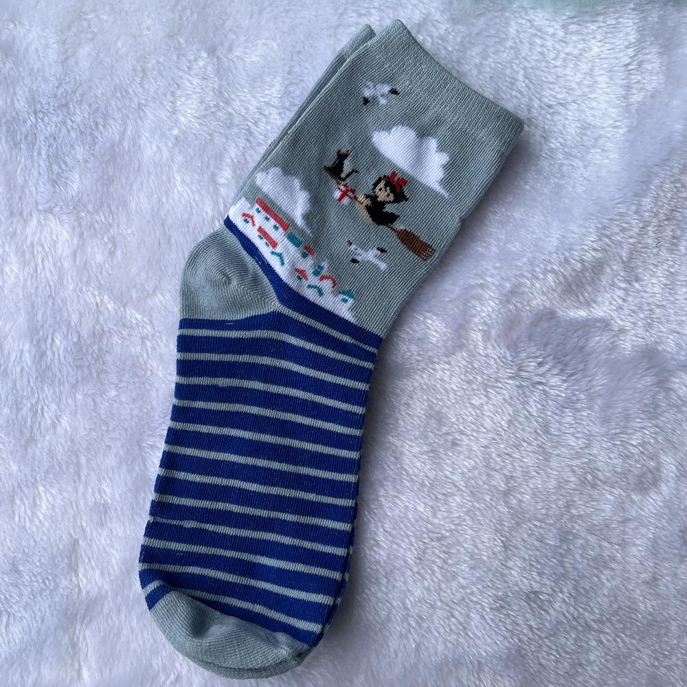 Cute Women's Black Cat Socks Kawaii Kitty Cartoon Girls Spring Summer Winter Students Sock Birthday Gifts One Pair