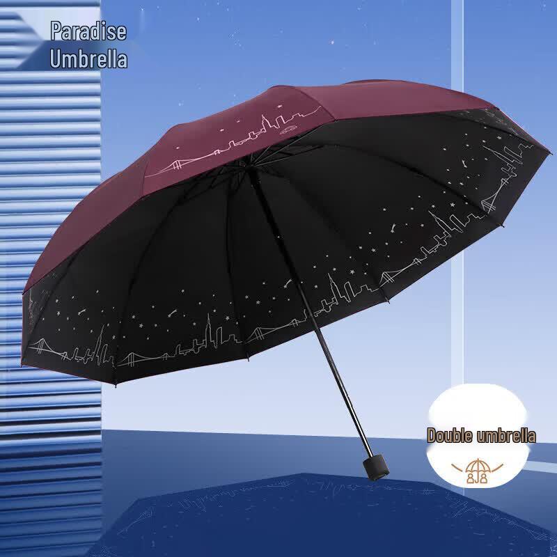 Paradise Umbrella 10-Rib Double Reinforced All-Weather Umbrella