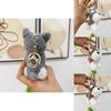 Soft Schnauzer Plush Keychain Cute Dog Stuffed Toy For Bags