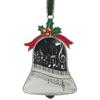 Christmas Ornament Bell Pendant Decorative Metal Glass Hanging Christmas Bell Ornaments for Home Decoration Party Decor A Piano Keys with Musical