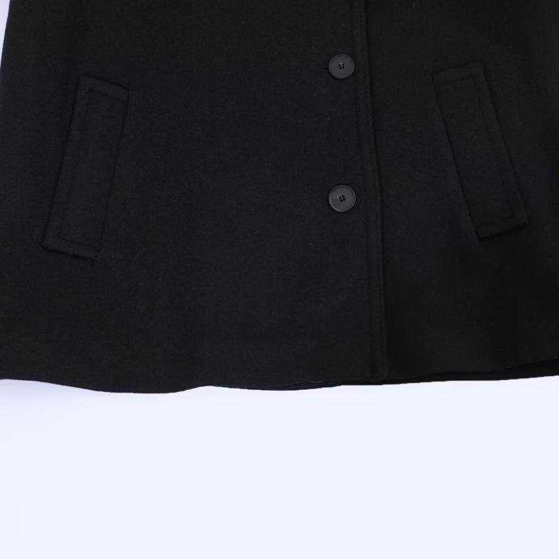2026 Stylish European & American Wool High-Collar Short Coat