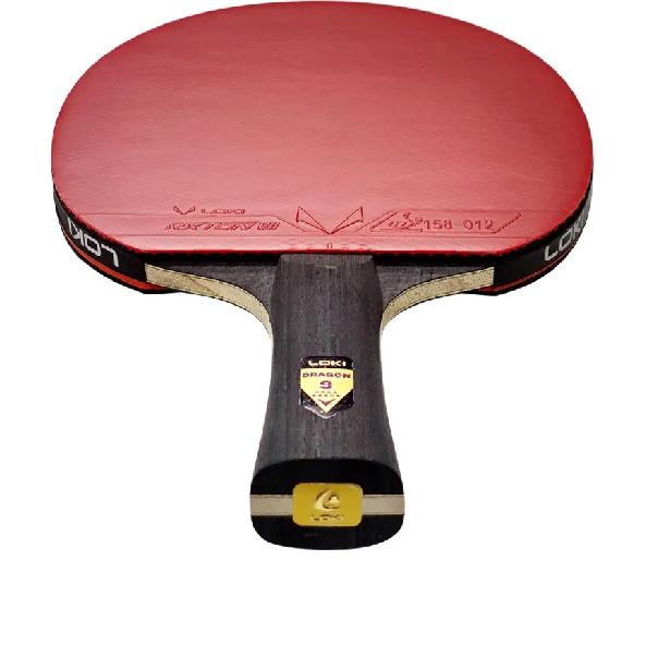 LOKI 9-Sterne Tischtennis Schläger Marke Neu Professionelles Ping Pong Schläger Schläger, RXTON 7 Klebriges Gummi, 5 Holz 2 Carbon Holz