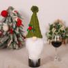 2pcs Reusable Christmas Gift Wine Bottle Cover Knitted Champagne Bottle Cover  New Year Gift