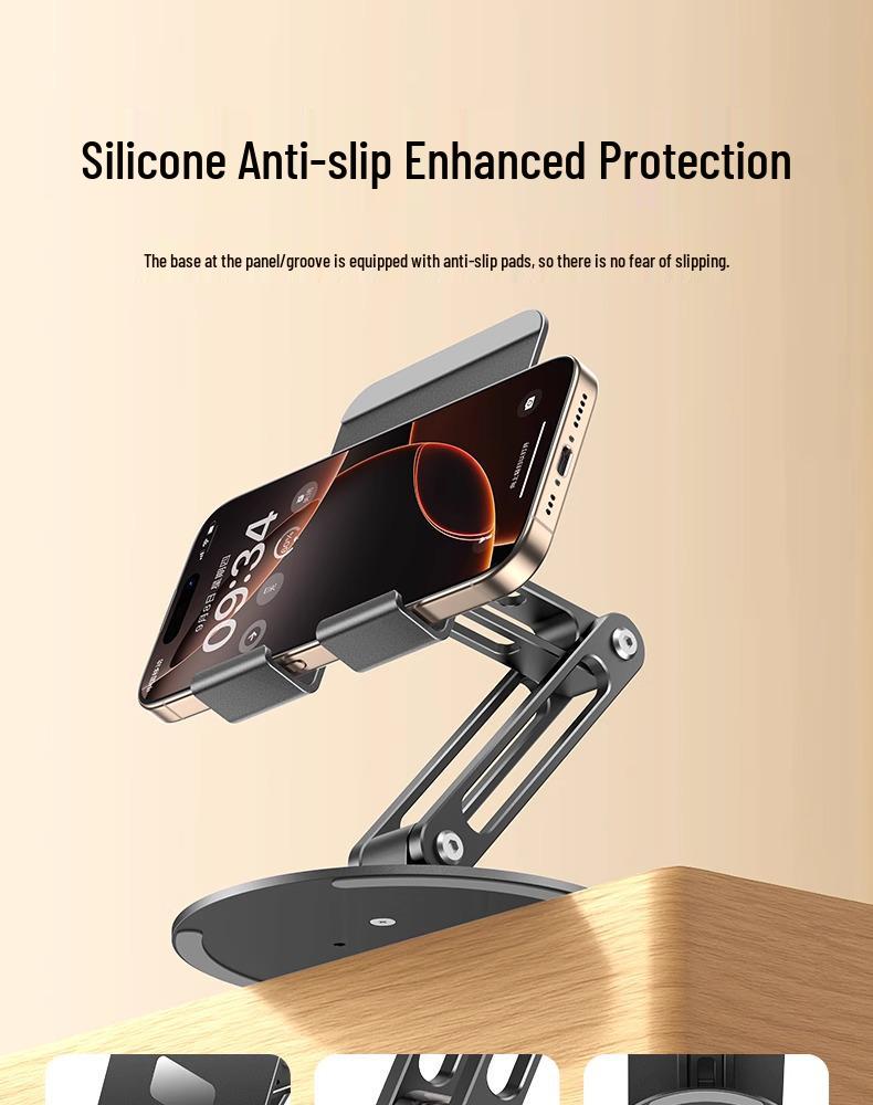 Adjustable Rotatable Metal Stand for Phones & Tablets—Perfect Lazy Gift with Custom Logo