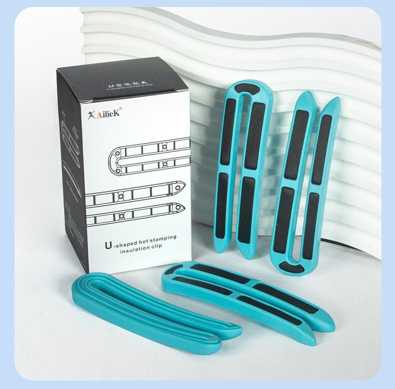 Heated U-Shaped Hair Perming Clips - High Temp Resistant, Anti-Scald Hairdressing Tool for Barber Shops