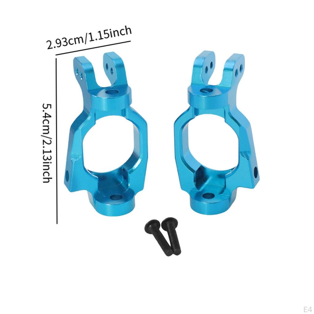 2 Pieces RC Car C Hub Carriers Caster Blocks Accessories Metal Spare Vehicle Parts for 1:7 Scale